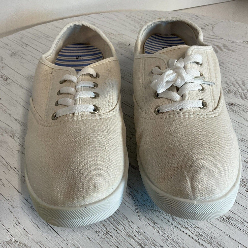 Canvass Top Beige Sneakers Women's Size 10W EUR 42 WMUB0420024 28074709 S17